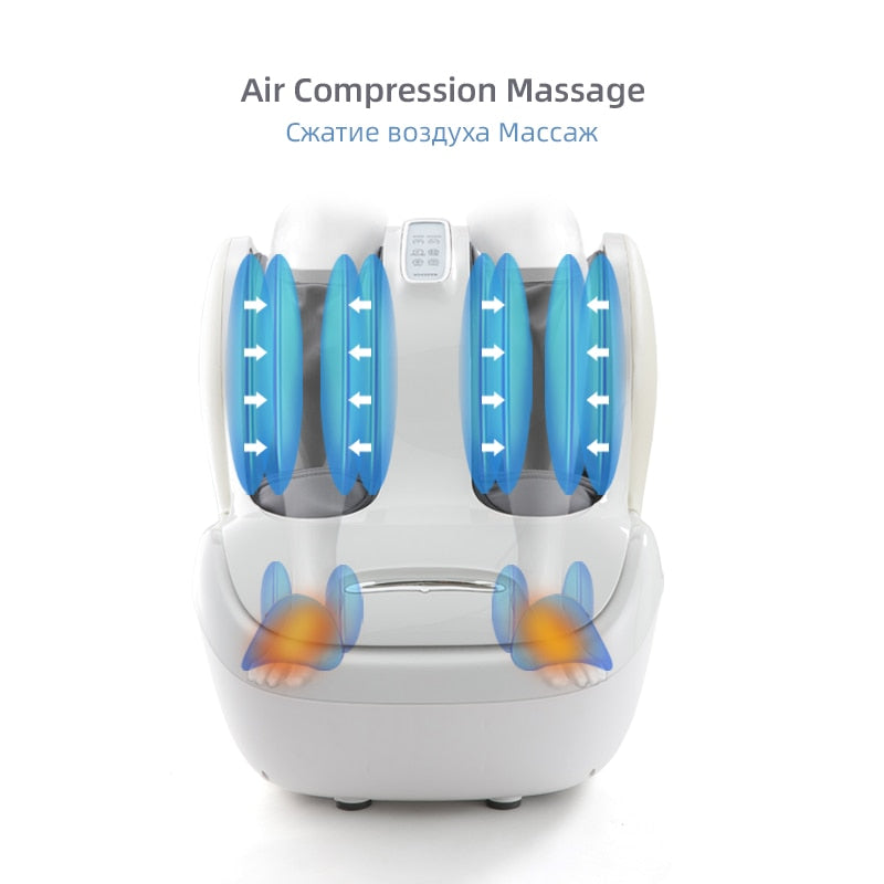 MARESE Electric Calf and Foot Massage Machine Vibration Shiatsu Air Compression Heat Rolling Kneading Leg Beauty Massager K16