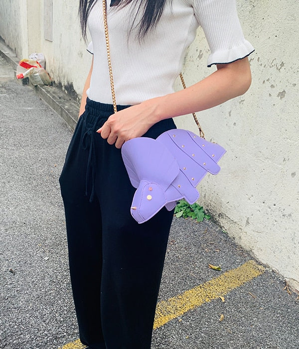 Triceratops Mini Umhängetasche für Damen Geldbörsen und Handtaschen Mode Schulterkette Tasche Clutch Chic Mädchen Designer Taschen 2021
