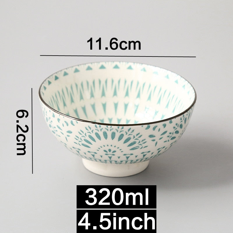 Japanese and Wind 4.5-inch Rice Bowl Ceramic Unglazed Anti-scalding Bowl European Simple Household Soup Bowl  High-legged