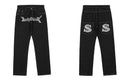 Hip Hop Mens Gothic Jeans Streetwear Graphic Print Black Punk Baggy Denim Pants 2023 Harajuku Fashion Casual Loose Trousers Male