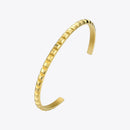 ENFASHION Pyramid Manschette Armband Gold Farbe Edelstahl Punk Spike Armbänder Armreifen Für Frauen Schmuck Pulseira BF192008