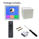 Smart Home Audio 2/4-Kanal-Bluetooth-Mini-Verstärker 4 '' Touchscreen-FM-Radio AUX-TF-Kartenfunktion im Wandverstärker