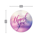 500 runde Etiketten aus Kraftpapier, Dankesaufkleber, Dragees, Süßigkeitentüten, Blumen, Geschenkboxen, Tortenschachteln und Verpackungen, Hochzeitsaufkleber