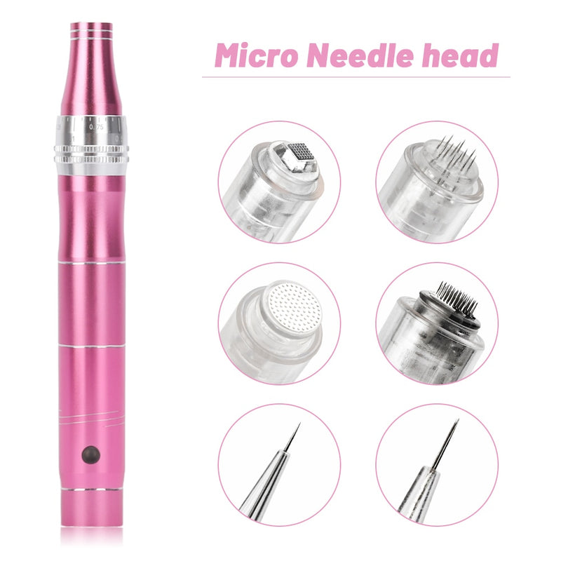 10pcs Derma Pen Cartridge Needles Screw Port for Derma Pen Nano/9 Pin/12 Pin/36 Pin Micro Needle Replacement Head for Derma Pen