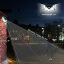 Solarleuchten im Freien 100 LED-helle Bewegungssensor-Licht-Weitwinkel-drahtlose wasserdichte IP65-Wandleuchten für Garten Wall Street