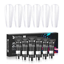 Beautilux Poly Acryl Gel Kit 15gx6pcs Schnelle Verlängerung Nagelverbesserung Semi Permanent French Nails Art DIY Gebäude Maniküre Set
