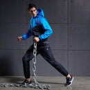 VANSYDICAL Saunaanzug Herren Fitnessbekleidung Set Hoodies Pullover Sportbekleidung Laufen Fitness Gewichtsverlust Schwitzen Sport Jogginganzug