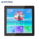 Smart Home Audio 4-Kanal-Wireless-Bluetooth-In-Wand-Verstärker-Touchscreen, Unterputz-Radio, USB-TF-Kartenleistung für Lautsprecher