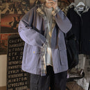 Grundlegende Jacken Frauen mit Kapuze Harajuku Patchwork Plaid Mäntel Paar BF High Street Cargojacke Damen Baggy All-Match Ins Zipper