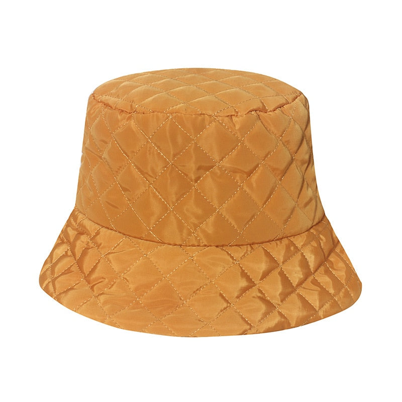 Sparsil, sombreros de pescador plegables para otoño e invierno para mujer, gorros de guata de seda de celosía sólida para mantener el calor, previene el lavabo frío, sombrero de pescador