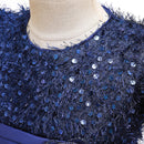 Pegeant Pailletten Backless Kinderkleider für Mädchen Hochzeitsfeier Prinzessin Kleider Baby Mädchen Erstkommunion Layered Tutu Kleider