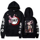 Hot Demon Slayer Kimetsu No Yaiba Hoodie Hip Hop Anime Pullover Tops Lose Lange Ärmel Herbst Mann Tuch