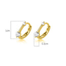 TrustDavis Creolen aus 925er Sterlingsilber für Männer/Frauen, süßes, ordentliches Geschenk für Mädchen/Jungen, edles Schmuckzubehör, Partygeschenk, DA1417