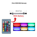 RGB Aquarium light 18-57cm Remote control diving lamp Colorful lamp 90-260v lamp for plants Fish tank essential Amphibious use