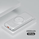 PINZHENG 20000 mAh Wireless Charger Power Bank Eingebaute 4 Kabel 10000 mAh Powerbank Tragbares externes Ladegerät für iPhone