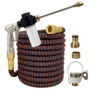 New Water Gun Garden Hose Retractable Magic Hose EU High Pressure Car Wash Hose With Metal Spray Gun Outdoor Garden Watering