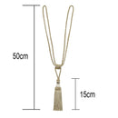 2/4Pcs Tassel Curtain Tieback Polyester Handmade Hanging Ball Tassels Fringe Curtains Holder Buckle Rope Decor Room Accessories