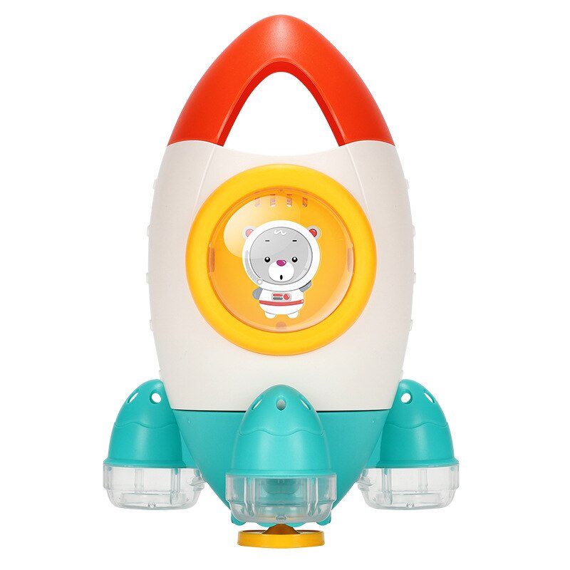 Bath Toys Rocket Fountain Water Spraying Rotary Spraying Beach Toy Play In Summer In Bathroom Water Playing Toy for Kids Gift