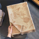 Warmer Winterschal Kaschmir Frauen Pashmina Design Druck Schals Wrap Weibliche Dicke Decke Weiche Bufanda Stolen 2022 Mode