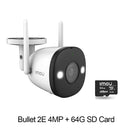Dahua Imou Bullet 2E 2MP 4MP Cámara de visión nocturna a todo color WiFi Exterior Impermeable Seguridad para el hogar Detección humana Cámara Ip