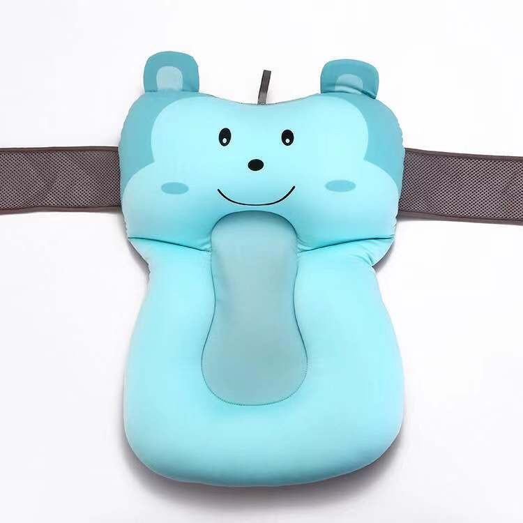 1pc Portable Baby Non-Slip Bath Tub NewBorn Air Cushion Bed/Chair/Shelf Baby Shower Cute Animal Cartoon Baby Bath Pad