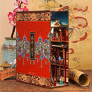 Cutebee DIY Bücherecke Miniaturen Regaleinsatz Buchstütze Puppenhaus Modell Roombox Bausatz Holz Bücherregal Spielzeug Geschenke 3D Haus