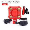 WEST BIKING 140dB Fahrradklingel 4 Lampen Radfahren Licht 1200mAh Elektrische Hupe Wasserdichte USB Aufladung Türklingel Lauter Alarm Fahrradklingel