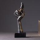 NORTHEUINS Kunstharz küssendes Paar Maske Statue Liebhaber Miniaturfiguren für Innen Valentinstag Geschenk Home Desktop Dekoration