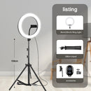 10" 26cm LED Selfie Ringlicht Fotografie Videoleuchte RingLight Phone Stand Stativ Fülllicht Dimmbare Lampe Trepied Streaming