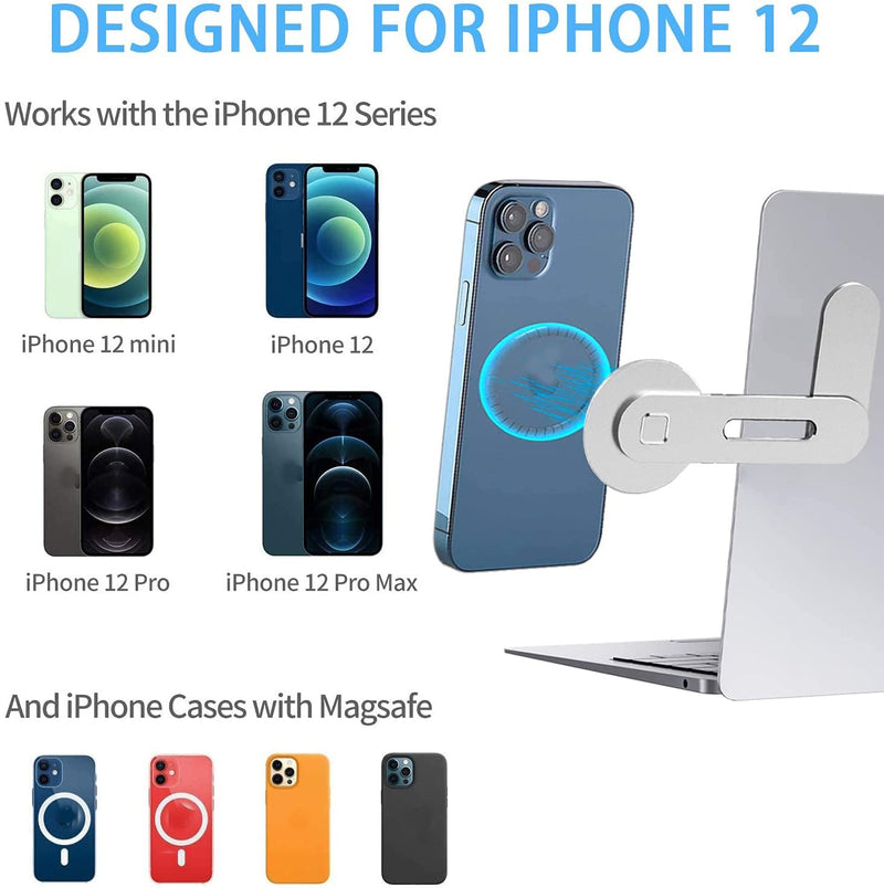 Soporte magnético para teléfono para iPhone 12 Pro, soporte metálico para teléfono portátil para iPhone 13, soporte lateral para tableta para soporte iMac