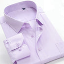 SHAN BAO klassisches gestreiftes Herren Business Casual Langarmhemd Marke Kleidung Gentleman elegantes Hochzeitsfest loses Hemd