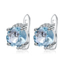 Gem's Ballet 4.08t natürliche grüne Amethyst Prasiolith Ohrringe 925 Sterling Silber Ohrstecker für Frauen Valentinstag Geschenk Schmuck