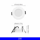 10 teile/los Led Downlight 3 Watt 5 Watt 7 Watt 9 Watt 12 Watt 15 Watt 220 V Deckeneinbauleuchte 3/4/5 zoll Runde Led Panel Down Light Scheinwerfer Beleuchtung