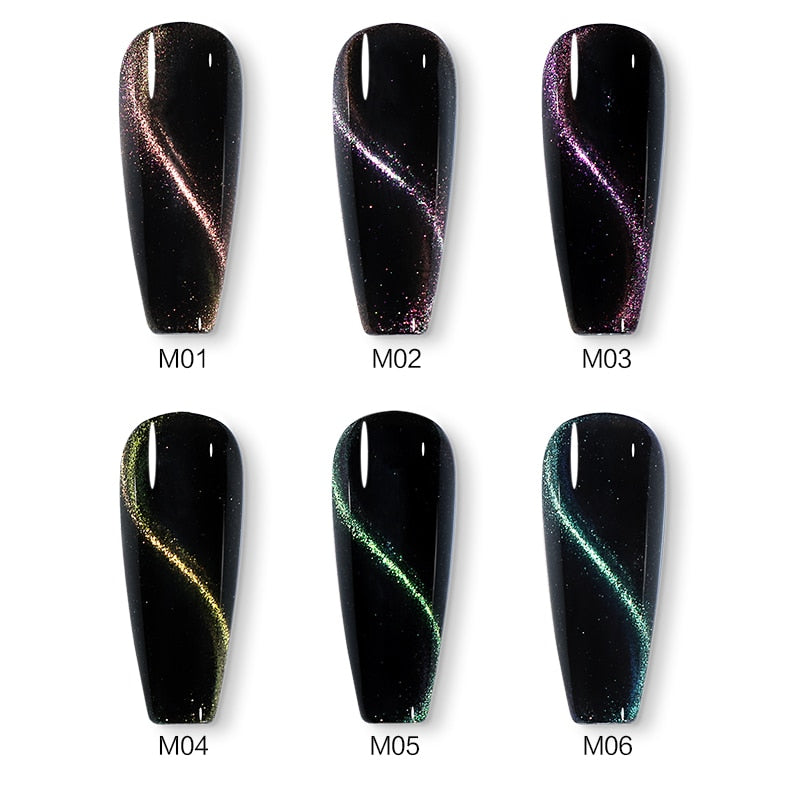 Beautilux Glitter Nail Gel Polish Kit 6pcs / set x10ml Mermaid Platinum Rainbow Chameleon Semi Permanente Nails Art Barniz Lote