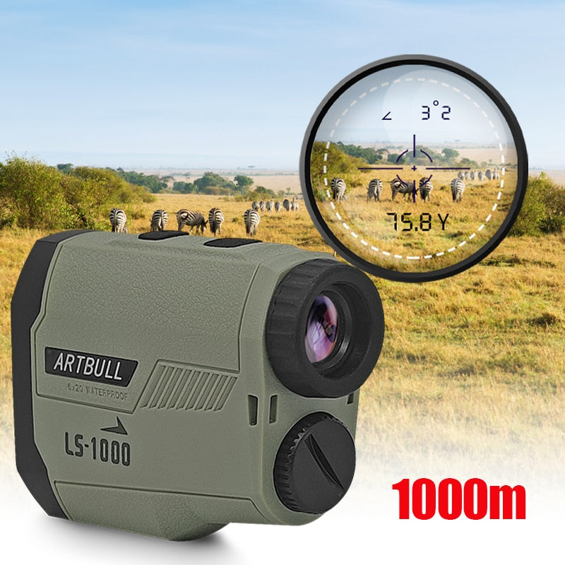 ARTBULL Golf Rangefinder 650m 1000m Hunting Telescope Golf Slope Adjusted Mode Flag-Lock Sport Laser Distance Meter