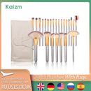 Kaizm 24-teiliges Make-up-Pinsel-Set, Beauty-Tools, Kosmetik, Blending, Lidschatten, Lippenpuder, Foundation, Make-up-Pinsel-Tool-Kit mit Taschen
