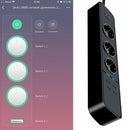 Intelligente WLAN-Steckdosenleiste, Überspannungsschutz, mehrere Steckdosen, 4 USB-Anschlüsse, Timer, Sprachsteuerung, kabellose Fernbedienung von Echo Alexa, Google Home