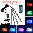 NLpearl APP Car Interior Umgebungslicht Neon LED Streifen Fußlicht mit USB Wireless Remote Music Auto Atmosphere Dekorative Lampe