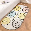 Alfombra larga suave geométrica moderna para dormitorio, mesita de noche, Tatami antideslizante, alfombrilla de Cachemira para el hogar, sala de estar, alfombras