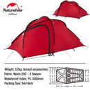 Naturehike Zelt 3 4 Personen Campingzelt Hiby Familienreisezelt Ultraleicht Wasserdichtes Wanderzelt Tragbares Outdoor Campingzelt