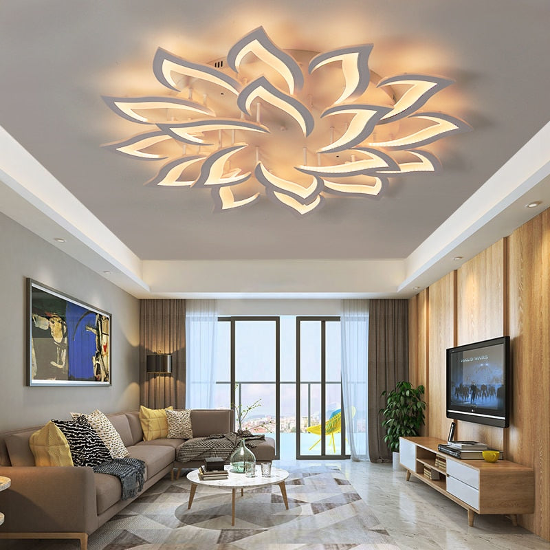 LED Chandelier For Living Room Ceiling Chandelier Bedroom Home Modern Ceiling Light LED Lighting Remote Control Lights for Room