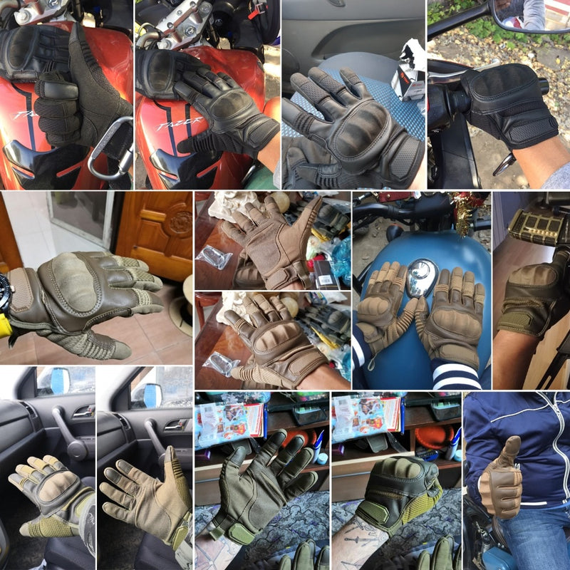 Taktische Handschuhe aus PU-Leder mit Touchscreen, Hartschale, Vollfinger-Handschuh, Armee, Militär, Kampf, Airsoft, Fahren, Fahrradhandschuhe, Herren