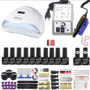 40 Farben Nagellack Super Maniküre Set 120/80/54W LED Nagellampe Nagelset mit allen Werkzeugen für die Maniküre elektrische Nagelfeile