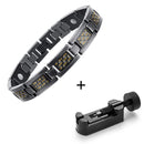 Rainso Bio Energy Titan Armband Armreif Magnetisch Gesundheitspflege Schmerzlinderung Armbänder Für Männer Freundschaft Schmuck Mode