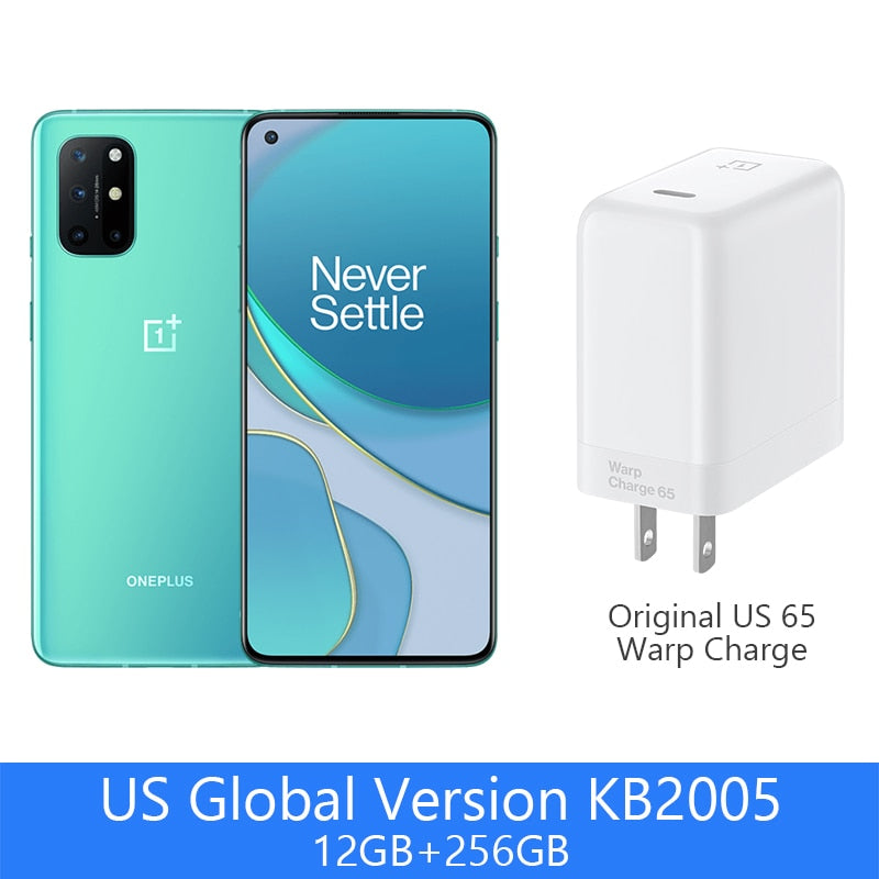 Globale Version OnePlus 8T Offizieller OnePlus Store 8GB 128GB Snapdragon 865 5G Smartphone 120Hz AMOLED Fluid Screen 48MP Quad 65W