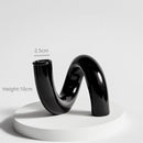 Creative Hydroponic Glass schwarz Kerzenständer Glasvase Kerzenständer Desktop Decor Home Decoration Art Nordic Home