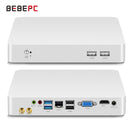 BEBEPC Mini PC HTPC Intel Core i5 6200U i5 4200U 3317U Windows 10 Pro USB Mini Computadora Refrigerador Oficina Escritorio minipc WIFI HD