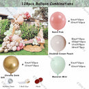 Doubled Dust Pink Boho Wedding Engagement Decoration Chrome Rose Gold Nude Balloons Garland Ballon Arch Global Birthday Decor