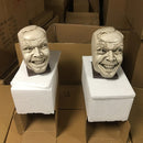 ERMAKOVA Harz Hier ist Johnny Statue Kreatives Bücherregal Buchstütze Bibliothek Lustiges Gesicht Heimdekoration Desktop Ornament Geschenk