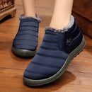 Herrenstiefel Leichte Winterschuhe für Herren Schneestiefel Wasserdichte Winterschuhe Plus Size 47 Slip On Unisex Ankle Winter Boots